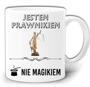 JESTEM PRAWNIKIEM NIE MAGIKIEM KUBEK + PUDEŁKO GW371