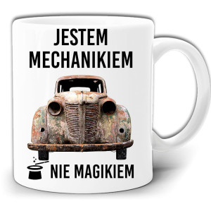 KUBEK DLA MECHANIKA NIE MAGIKA ŚMIESZNY + PUDEŁKO GW372