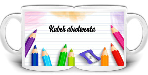 KUBEK ABSOLWENTA Z NADRUKIEM KUBKI SZKOLNE W PUDEŁKU GW403
