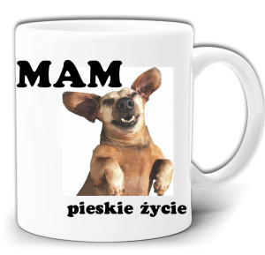 PIESKIE ŻYCIE MAM ŚMIESZNY KUBEK + PUDEŁKO GW410