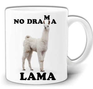 NO DRAMA LAMA DRAMAT ŚMIESZNY KUBEK +PUDEŁKO GW415