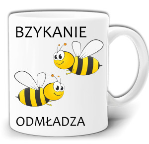 BZYKANIE ODMŁADZA PSZCZOŁY ŚMIESZNY KUBEK + PUDEŁKO GW504