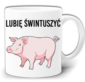 LUBIĘ ŚWINTUSZYĆ ŚWINIA ŚMIESZNY KUBEK +PUDEŁKO GW523