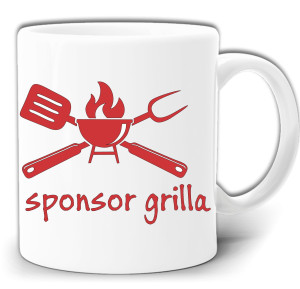 SPONSOR GRILLA ŚMIESZNY KUBEK + PUDEŁKO GW537
