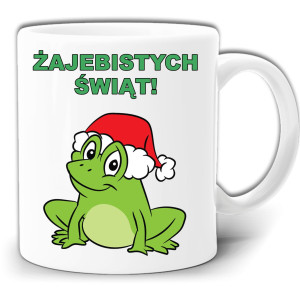 ŻAJEBISTYCH ŚWIĄT BOŻE NARODZENIE ŚWIĘTA ŚMIESZNY KUBEK + PUDEŁKO GW585