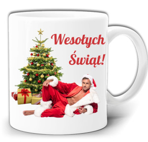 SEXY MAN WESOŁYCH ŚWIĄT ŚWIĘTA PREZENT KUBEK + PUDEŁKO GW602