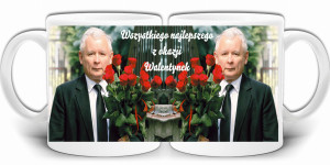PREZENT WALENTYNKI PIS KWIATY KUBEK +PUDEŁKO GW636
