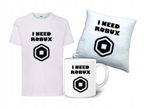 Zestaw Prezent ROBLOX Koszulka Poduszka Kubek RB3