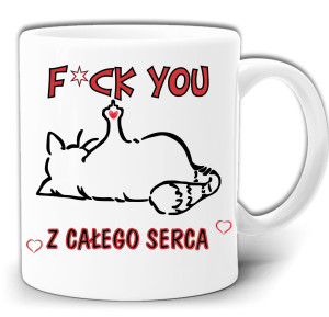 F*CK YOU Z SERCA ŚMIESZNY KUBEK W PUDEŁKU GW650