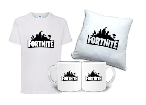 Zestaw Prezent FORTNITE Koszulka Poduszka Kubek FT3