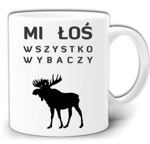 MI ŁOŚ WSZYSTKO WYBACZY WALENTYNKI PREZENT KUBEK + PUDEŁKO GW666