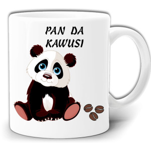 PAN DA KAWUSI ŚMIESZNY NADRUK KUBEK + PUDEŁKO GW673