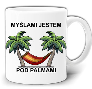 MYŚLAMI JESTEM POD PALMAMI KUBEK + PUDEŁKO GW698