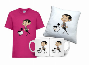 Zestaw Fana JAŚ FASOLA MR.BEAN Koszulka Poduszka Kubek JF2