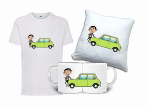 Zestaw Fana JAŚ FASOLA MR.BEAN Koszulka Poduszka Kubek JF5