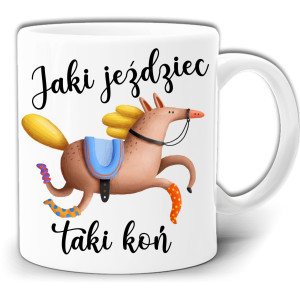 Jaki jeżdziec taki koń ŚMIESZNY KUBEK + PUDEŁKO GW706