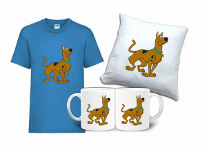 Zestaw Fana Koszulka Poduszka Kubek SCOOBY DOO SD3