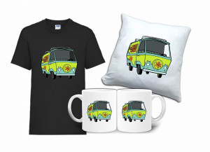 Zestaw Fana Koszulka Poduszka Kubek SCOOBY DOO SD5