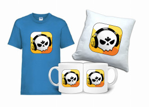Zestaw Fana BRAWL STARS Koszulka Poduszka Kubek BS5