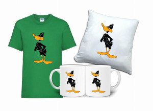 Zestaw Fana LOONEY TUNES Koszulka Poduszka Kubek LT3