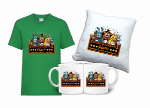 Zestaw Fana FIVE NIGHT AT FREDDY'S Koszulka Poduszka Kubek FT3