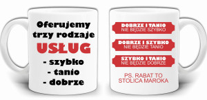 USŁUGI SZYBKO TANIO I DOBRZE KUBEK + PUDEŁKO GW712