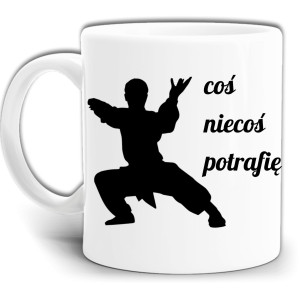 COŚ NIECOŚ POTRAFIĘ KARATEKA ŚMIESZNY KUBEK + PUDEŁKO GW721