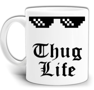 THUG LIFE KUBEK BANDYTY CWANIAKA KUBEK +PUDEŁKO GW731
