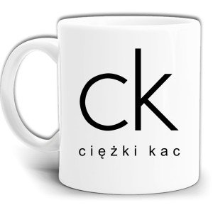 CK CIĘŻKI KAC ŚMIESZNY KUBEK + PUDEŁKO GW745