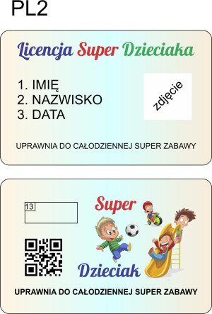 Licencja super dzieciaka