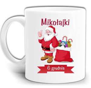 PREZENT NA MIKOŁAJKI 6 GRUDNIA KUBEK Z NADRUKIEM +PUDEŁKO GW753