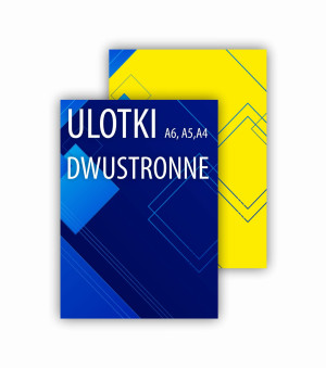 Ulotki DWUSTRONNE A6, A5, A4 papier 130g kreda błysk