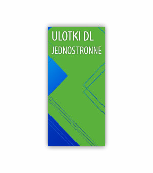 Ulotki JEDNOSTRONNE DL papier 130g kreda błysk