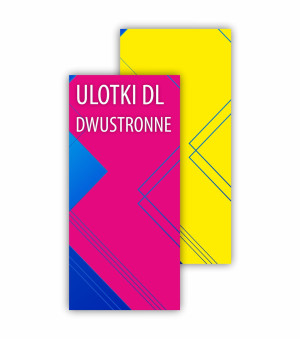 Ulotki DWUSTRONNE DL papier 130g kreda błysk
