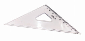 Ekierka mała 8 cm przeźroczysta