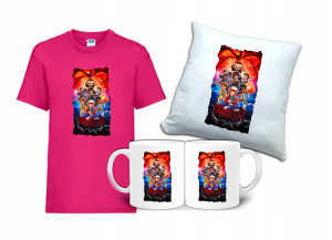 Zestaw STRANGER THINGS Tshirt Poduszka Kubek ST3