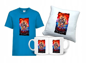 Zestaw STRANGER THINGS Tshirt Poduszka Kubek ST3