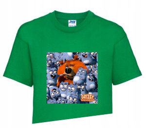 Koszulka T-shirt Fana GRIZZY I LEMINGI 110-122 GL4