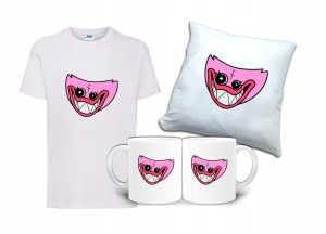 Zestaw HUGGY WUGGY Koszulka Poduszka Kubek HG4