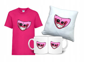 Zestaw HUGGY WUGGY Koszulka Poduszka Kubek HG4