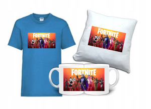 Zestaw Gift FORTNITE Koszulka Poduszka Kubek FT6