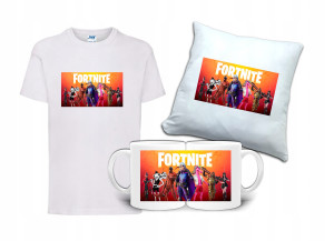 Zestaw Gift FORTNITE Koszulka Poduszka Kubek FT6