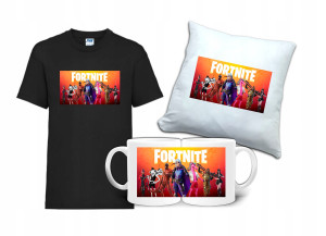 Zestaw Gift FORTNITE Koszulka Poduszka Kubek FT6