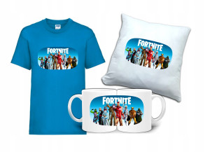 Zestaw Gift FORTNITE Koszulka Poduszka Kubek FT5