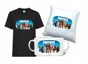 Zestaw Gift FORTNITE Koszulka Poduszka Kubek FT5