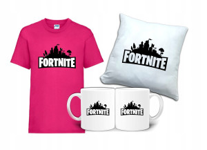 Zestaw Gift FORTNITE Koszulka Poduszka Kubek FT3