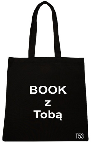 TORBA Z NAPISEM NADRUK BOOK Z TOBĄ WZÓR T53