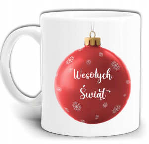 WESOŁYCH ŚWIĄT KUBEK Z NADRUKIEM + PUDEŁKO GW754