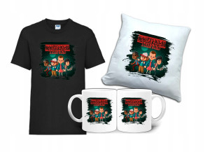 Zestaw STRANGER THINGS Tshirt Poduszka Kubek ST4