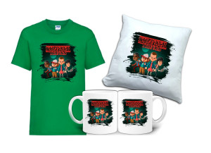 Zestaw STRANGER THINGS Tshirt Poduszka Kubek ST4